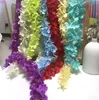 24 Colors Artificial Silk Flower Wisteria 34CM Orchid String Rattan Home Garden Wall Hanging Flowers Vine Centerpiece Xmas Party W5502176