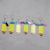 Creative Pencil Dangle Key Chain With Tassel Decorative Buckle Keyring Keychains 83CM Acrylic Teacher Appreciation Gift Christmas6449110