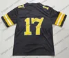 NCAA Wyoming Cowboys # 17 Josh Allen Marrón Blanco Jersey Café Fútbol universitario barato Stitcehd Sin nombre Hombres Jóvenes Niños Mujeres Adultos S-3XL