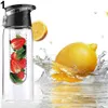 Bottiglia d'acqua con infusore per infusione di frutta per succo di limone sportivo da campeggio portatile 800ML1