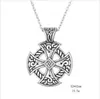 A29 Vintage Style Religious Cross Knot Totem Attractive Viking Necklace for Men and Women256S