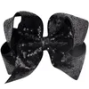 8 Inch Big Sequin Hair Bow Grosgrain Ribbon Alligator Haarspelden Barrette Bowknot Hoofddeksels Kinderen Meisjes Haaraccessoires TS204