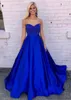 Ogstuff New Sweetheart Neck Prom Dresses 2019 Royal Blue Beaded Formal Evening Party Dresses Födelsedag Klänningar