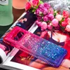 Dla LG Stylo 5 K40 Glitter Bling Luxury Diamond Quicksand Płynny TPU Clear Telefon Case dla Samsung Galaxy S10 S10E S10 Plus Case