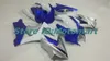Мотоцикл обтекатель комплект для SUZUKI GSXR1000 K7 07 08 GSXR 1000 2007 2008 ABS синих белых зализ набора + подарки SBC22