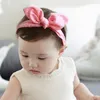 Baby Girl Headband Bunny уши повязка на голову полосатая клетчатая клетчатая точка, группа для волос тюрбан дети эластичные девушки узлы повязки волос аксессуары для волос BT4966