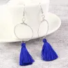 Simple round tassel earrings ladies tassel ring earrings ladies girls daily wear fashion jewelry Valentine's Day birthday Christmas gift