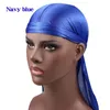 أزياء الرجال الحرير Durags المنديل العمامة الباروكات القراصنة قبعة الرجال حريري Durag أغطية الرأس العصابة GD306