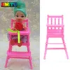 Plastic Miniatuur Dubbele / Eenpersoonsbed Doll-stoel Speelgoed Meubilair voor Poppenhuis Spelen DIY Pop House Accessoires Speelgoed