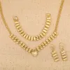 Newest Cheap Golden Jewellery Girls Dubai Gold Jewellery Set Turkish Egyptian Algeria Indian Moroccan Saudi Gold Jewelry