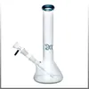 beaker bongs water pipes thick glass water pipe 10'' Borosilicate Glass Beaker Flared Mouthpiece Glass Bong Pieces Beaker Waterpipe