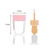 5pcs Empty Lip Gloss Tube Containers Cream Jars DIY Make Up Tool Cosmetic Ice Cream Transparent Lip Refillable Bottle15010241