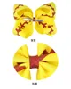 Söt 7inch 8inch stor softball team baseball cheer bows knut hårband handgjorda band och läder hår båge för cheerleading girls