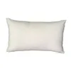 Blank Polyester Linen Pillow Case för sublimering Olika storlekar Faux Burlap Kudde täcker Blanketter Heminredning