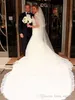 2019 Vintage Romantic High Neck Lace Appliqued Wedding Dress Long Church Garden Western Formal Bridal Gown Plus Size Custom Made