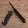 Groothandel Merk Koud Staalmessen Geplaatst Blade Camping Folding Pocket Mes Snelle Open Tactische Survival Mes Zwarte Outdoor Survival Gear