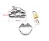 Embedded Metal Cage Lock Electric Shock Male Chastity Device Belt Bird # R45