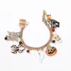 Nouveauté femmes citrouille crâne araignée Bracelet à breloques Halloween chaîne Bracelet pour cadeau fête bijoux de haute qualité