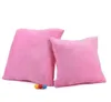 Vanliga kuddar Solid Flannel Hold Kuddar Velvet Fleece Pillow Candy Fashion Square Sofa Kasta Kudde Hem Office Hotel Dekorativa A5665