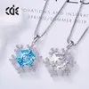 Pendant Necklaces New Accessory Six-man Snowflake Necklace with Swarovski Crystal Pendant