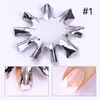 Easy French Line Edge Nail Cutter Stencil Tool Smile Shape Trimmer Clipper Styling Forms Manicure Nail Art Tools