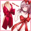 Lilicochan Yeni Bayan Anime Cosplay Kostümleri Kırmızı Ilmek Lingerie Lolita Sevimli Seksi Japon Gecelikler Erotik elbise