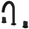 Handle dupla Três buracos generalizada Latão bacia banheiro torneira Deck Montado fria e água quente Mixer TAP Gold / Rose Gold / Preto