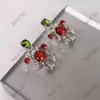 Hiskia S925 Sterling Silver Flower Earrings Högkvalitativ aristokratiska temperament Damörhängen Prom Partyörhängen Superior Q204D