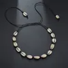 Белое оболочное ожерелье Кокер с длинной цепной раковиной ожерельем летние пляжные ювелирные украшения Женщины Женщины воля и песчаный