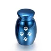 Mini Small Pet Caskets Urns Memorial Urn Pet Paw Ashes Holder Cremation Urn for Ashes Pet Dog Cat Urn Pendant 16x25mm7583251