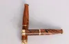 Wholesale of solid wood cigarette holders with glossy double-filter pull-rod cigarette holders