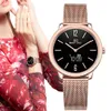 Nieuw product luxe vrouw ronde touchscreen roestvrij stalen bluetooth slimme horloge met tijd display klok alarm fitness tracker