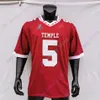 축구 유니폼 Temple Owls Football Jersey NCAA College Travon Williams Zack Mesday Ryquell Armstead Bryant Dogbe matakevich Anderson Wilkerson Reddick