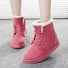 New Top Winter boots European and American snow street Martin with Blue foreign trade large size cotton women's shoes to keep warm