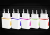 LED Wall Charger Dual USB 2 Ports Light Up Water-drop Home Travel Power Adapter AC US EU Plug For smartphone HTC Tablet