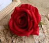 High quality 9 color flannelette rose head not easy to deform wedding wall dedicated high-grade artificial flower heads