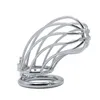Male Steel Chastity Cage Penis Cock Ring for Adult Games,Cock Cages Chastity Devices Penis Cage Sex Toys for Man