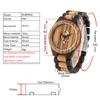 REDFIRE Vintage Mode En Bois Hommes Montres Minimaliste Irrégulière Sculpture Cadran Cool Mâle Bois Montres À Quartz Montre Gift270j