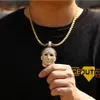 14K ICED Out Gold Custom Michael Myers hanger CZ Big Size Solid Character Pendants Hiphop Jewelry Christmas Valentijnsdag cadeau
