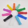 11 färger silikontips för rostfritt stålstrån tandkollision förebyggande sugrör täcker silikonstrå tips3076020