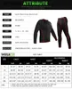 Wosawe Running Tshirt Fleece Thermal Underwear Winter Long Johns Tops Fitness Gym Shirts pour le jogging Cycling Sports Base Layer7524597