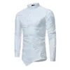 Men's Dress Shirts Arrival Tilted Shirt Fitness Men Cool Blouse Party Beach Punk Rock 2021 Fashion Wedding Tuxedo Casual Tops327Y