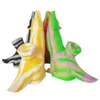4.5 "Силиконовые стеклянные бонги с цветочным шаром Нерушимый уникальный портативный вольф геометрический воск DABS сухой травяной табак прохладный пузырь