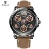 Ruimas Military Quartz Watches Men Luxury Leather Waterproof Wristwatch Sports Watch Man Clock Top Brand RelogiosMasculino550302L