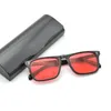 نظارات شمسية روبرت داوني للعدسات الحمراء موضة ريترو للرجال ماركة 2021 إطار خلات مع نظارات صيد 1