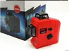 Freeshipping High Quality XE-65D laser 12 line 3D laser level 360 Vertical And Horizontal xeast 3D Laser Level Self-leveling Red Beam