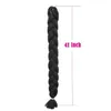 165g pc Kanekalon Braiding Hair Bulks Xpression Jumbo Crochet Braids 41 Inch Pure Color Long Synthetic Jumbo Braid Hair Extension9944318