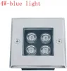 IP68 4W LED تحت الأرض أضواء حديقة الأرضي مسار الطابق الإضاءة في الهواء الطلق تحت الأرض مدفون يارد مصابيح ضوء المناظر الطبيعية 85-265V