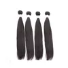 Greatremy® 3 stks / partij Peruviaanse Virgin Haar Inslag Weave Silky Straight Bundels Menselijke Hair Extensions Dyable Natural Color