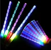 Nya stilar Novelbelysning LED Cheer Rave Glow Sticks Acrylic Spiral Flash Wand for Kids Toys Christmas Concert Bar Birthday Party Supplies